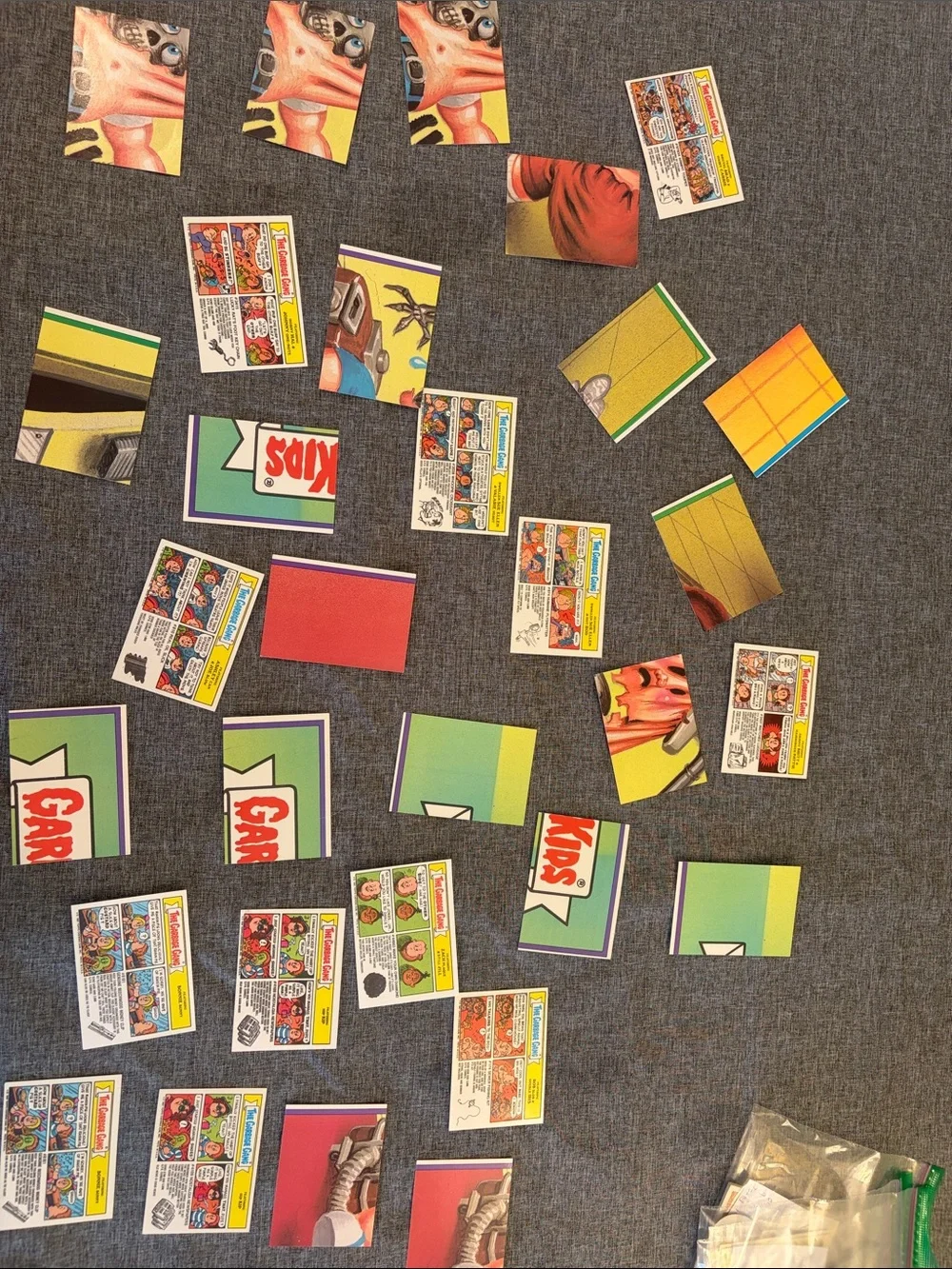 Vintage Garbage Pail Kids Trading Cards Lot of 31. Colorful Assortment series 10